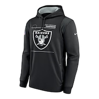 Las Vegas Raiders Nike Men's Therma Hoodie Front_Angled_Left