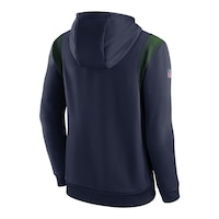 Seattle Seahawks Nike Men's Therma Hoodie Back_Angled_Right
