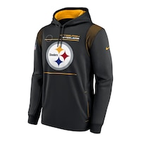 Pittsburgh Steelers Nike Men's Therma Hoodie Front_Angled_Left