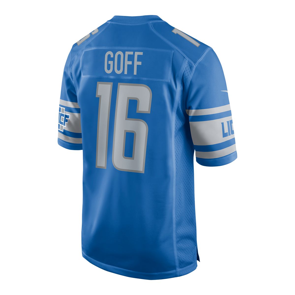 NFL Detroit Lions (Jared Goff) Men's Game Football Jersey.