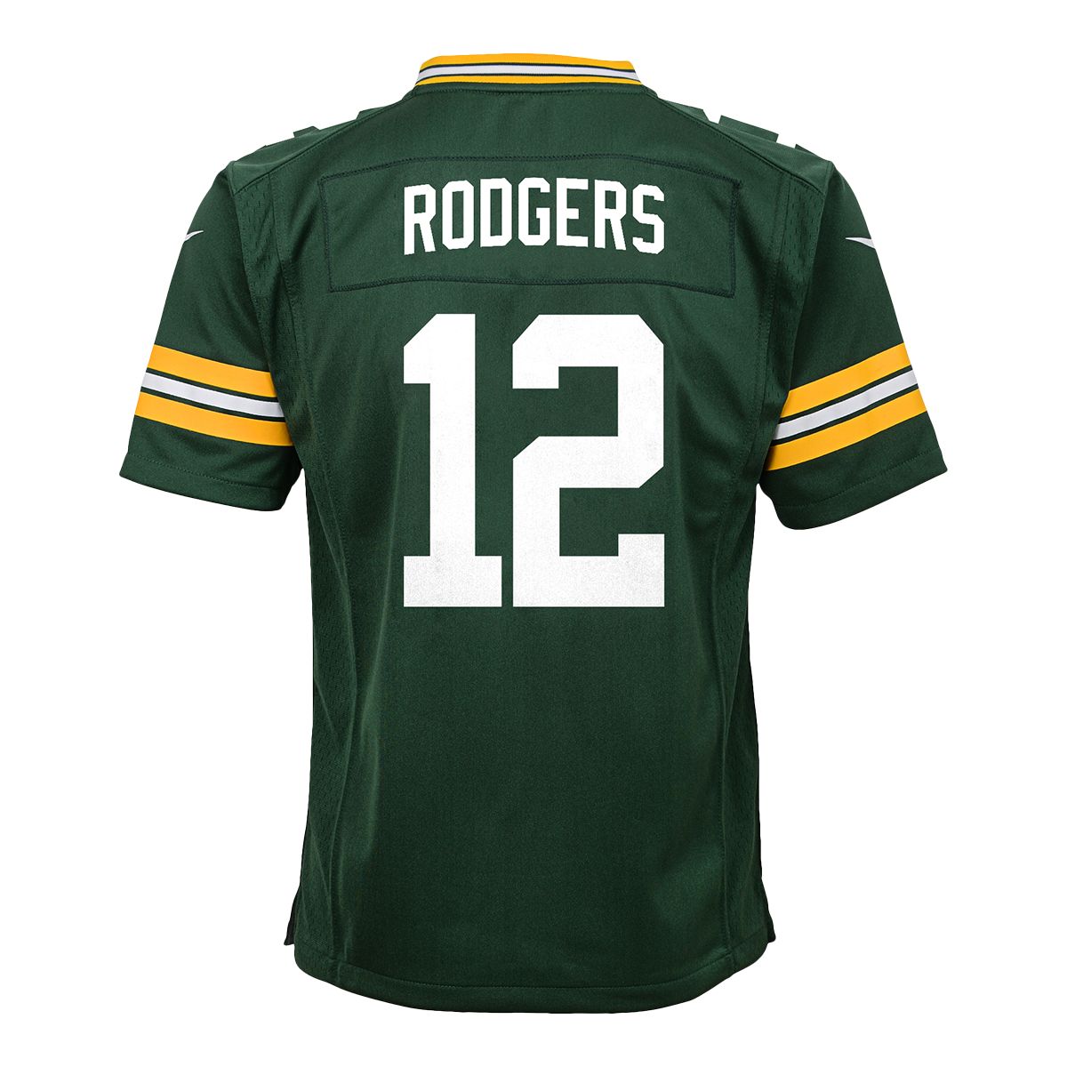 Youth Green Bay Packers Aaron Rodgers Green Primary Gear Name & Number Long  Sleeve T-Shirt