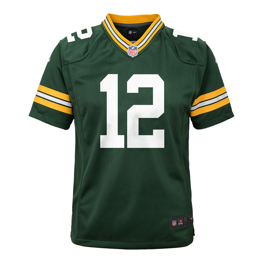 Green Bay Packers Road Game Jersey - Aaron Rodgers - Youth