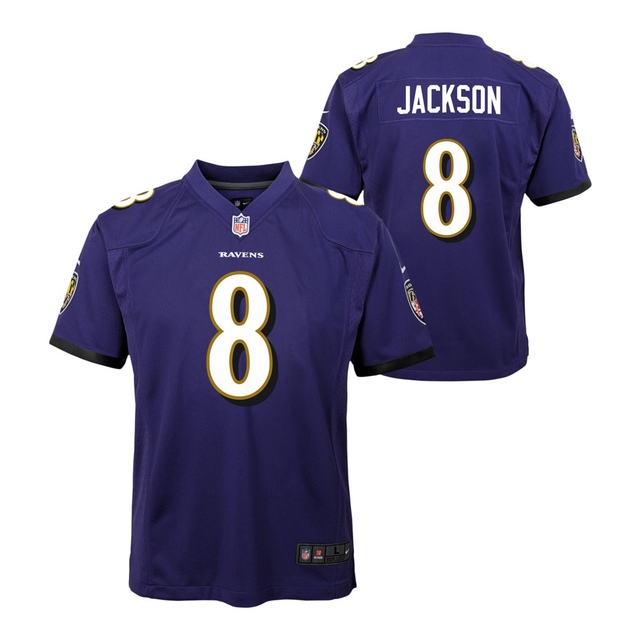 Youth Baltimore Ravens Outerstuff Lamar Jackson Game Jersey