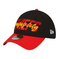 Kansas City Chiefs New Era Draft 39THIRTY Stretch Fit Adjustable Hat, NFL, Football Front_Three_Fourths_Angled_Left