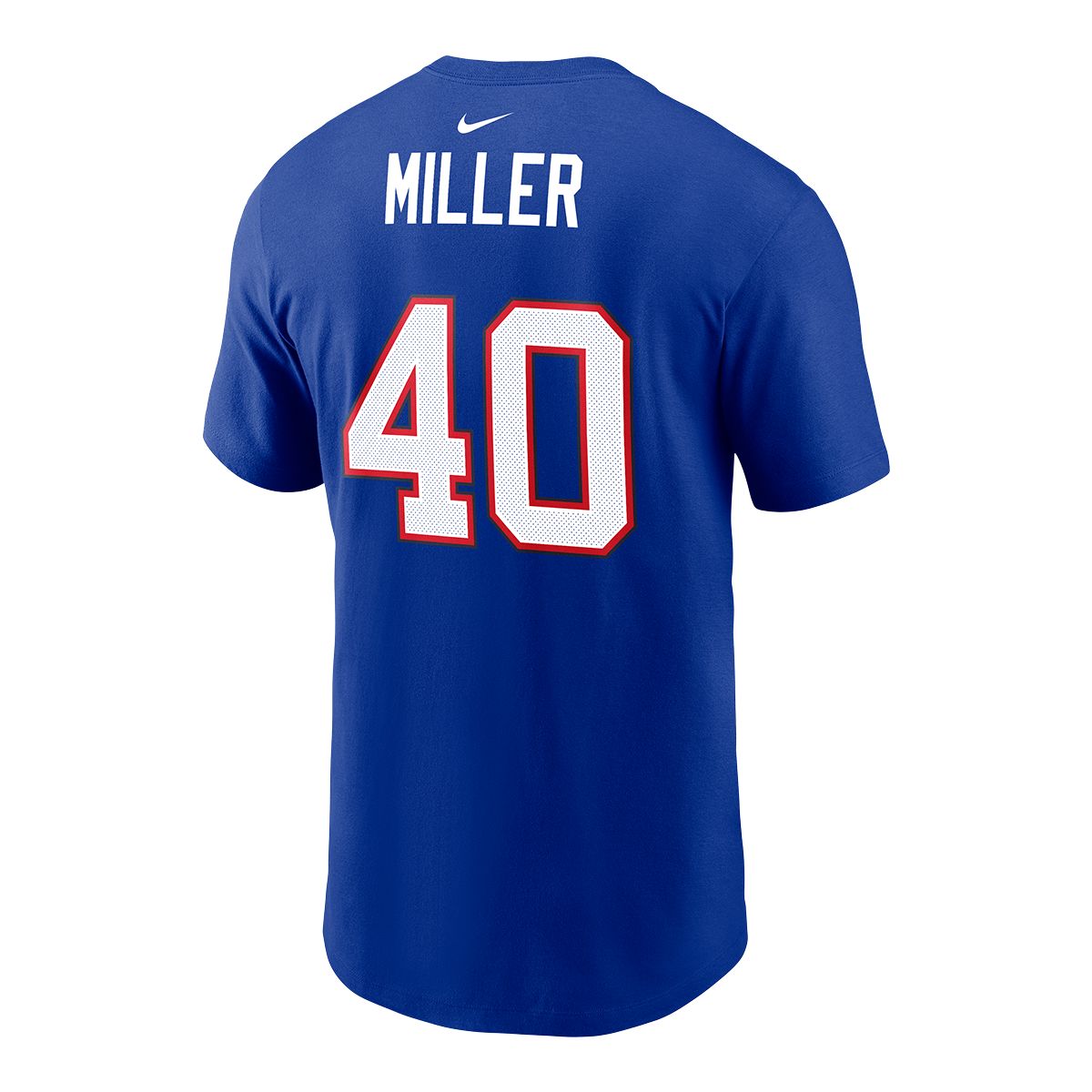 Mens NFL Team Apparel Buffalo Bills VON MILLER Football Jersey Shirt B –