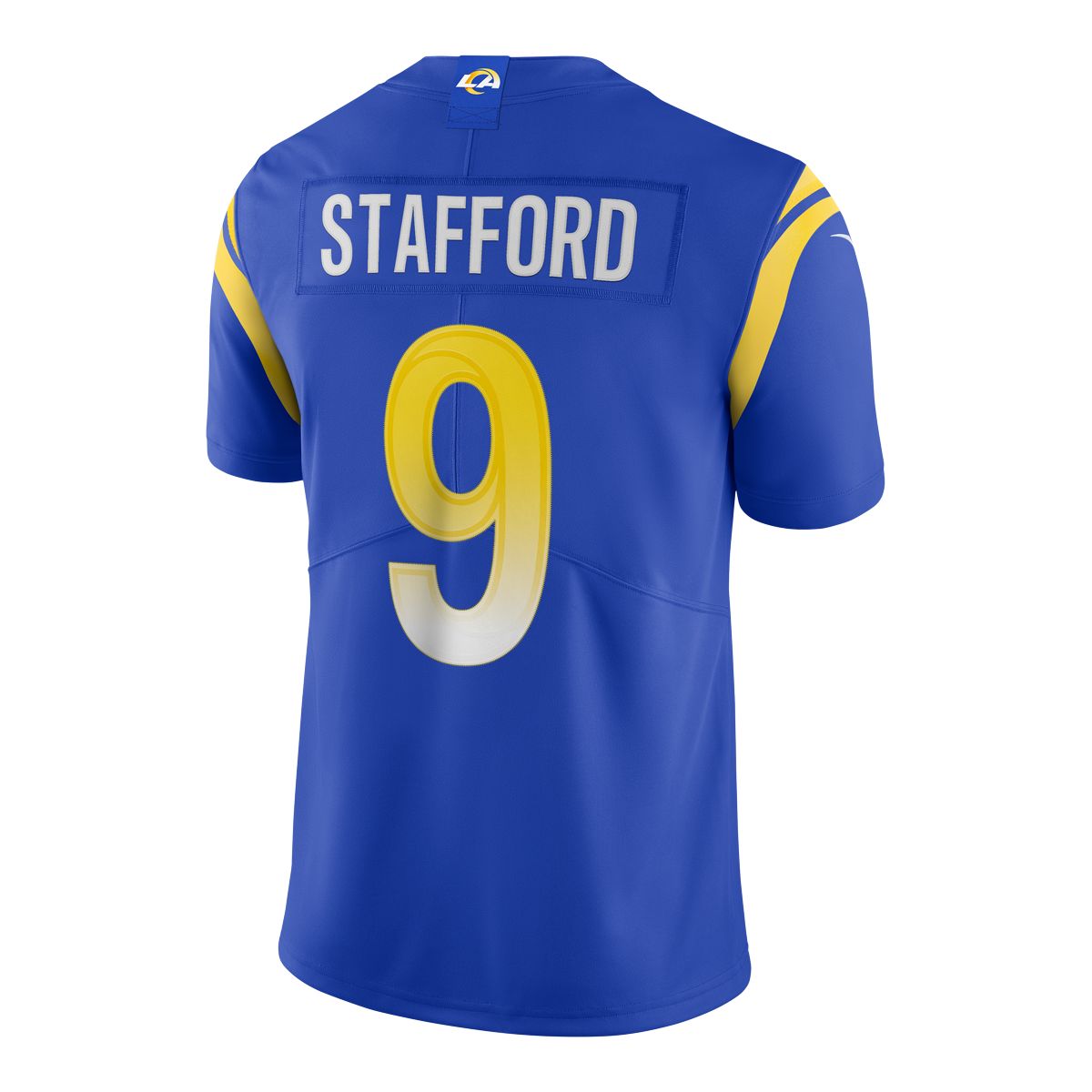 Men's Nike Matthew Stafford Royal Los Angeles Rams Name & Number T-Shirt