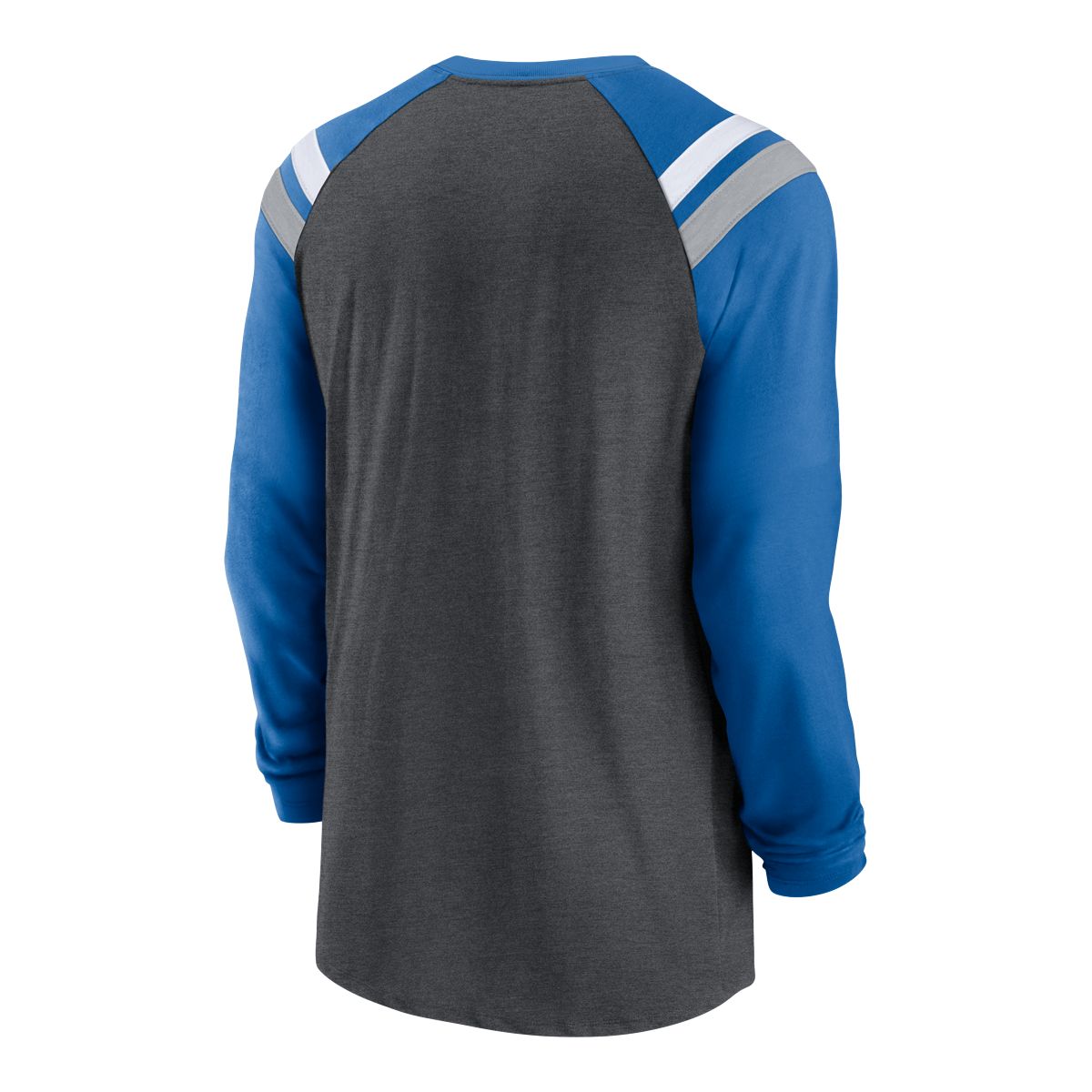 Detroit Lions Secondary Colour Logo Long Sleeve T-Shirt - Mens