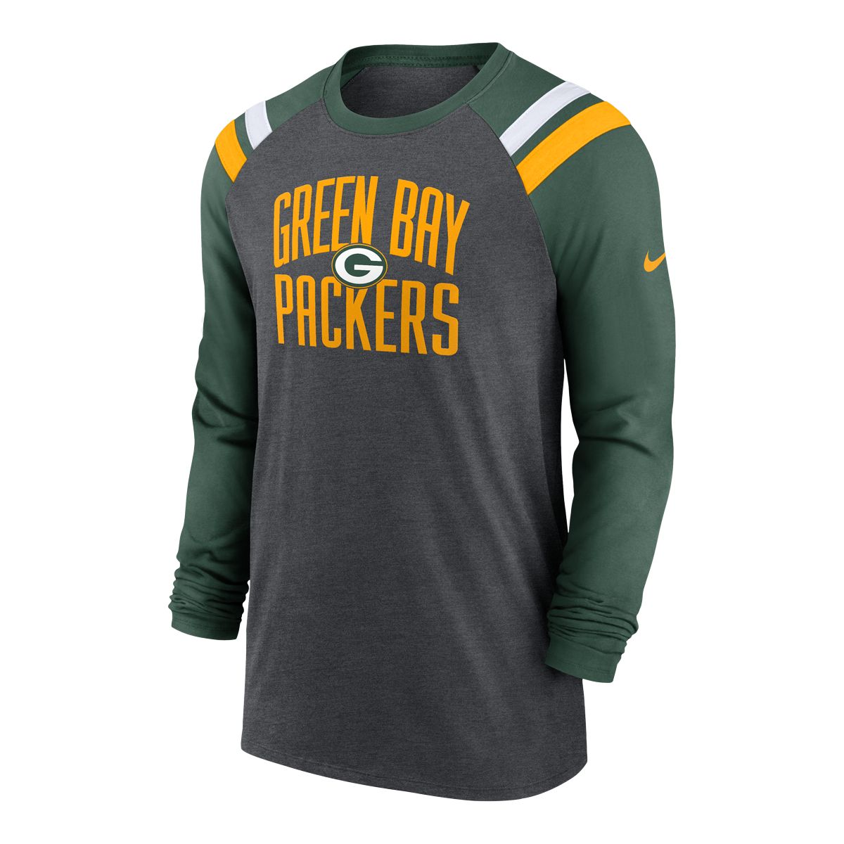 Green Bay Packers Nike Raglan Long Sleeve Shirt | Sportchek