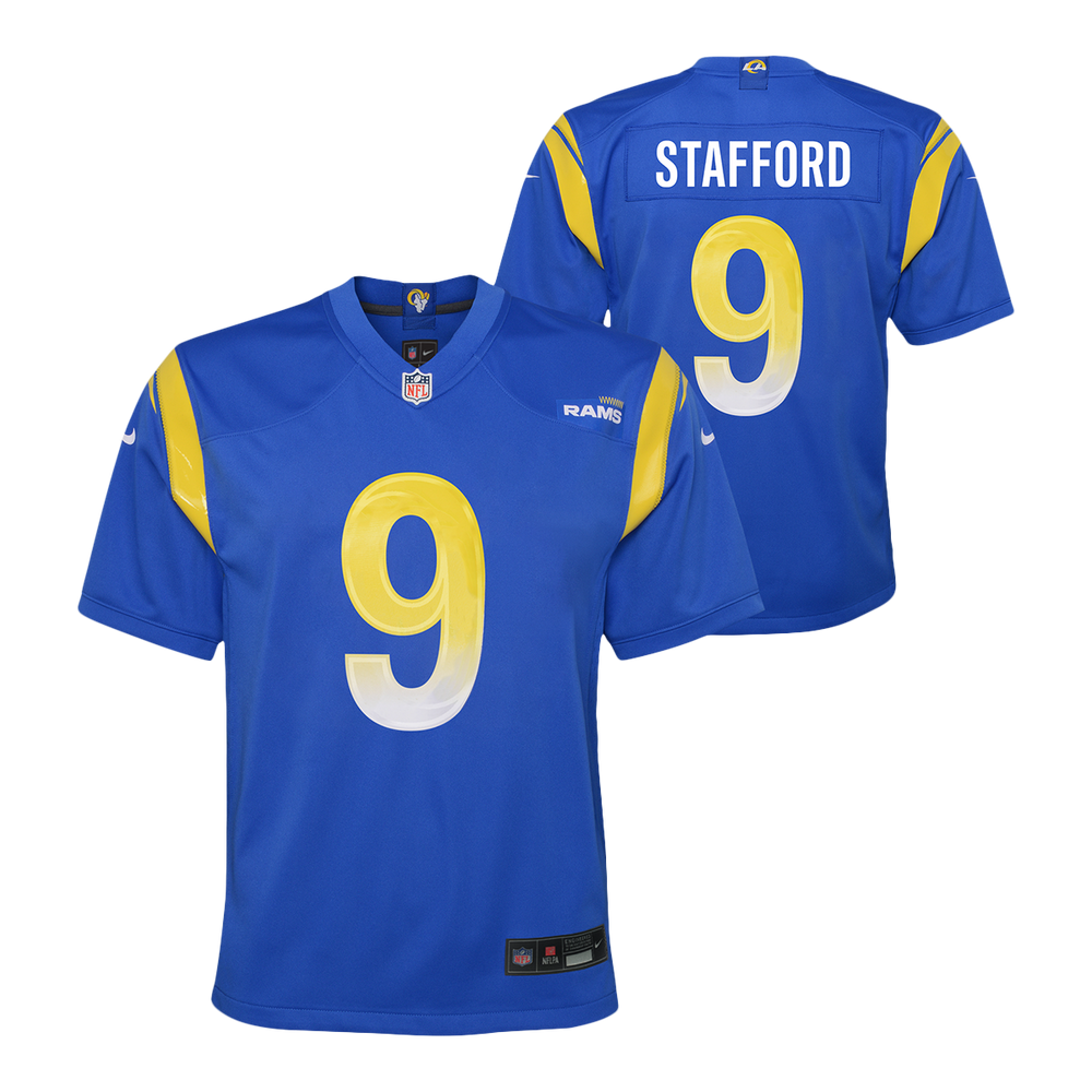 Nike Youth Los Angeles Rams Matthew Stafford #9 Royal Game Jersey