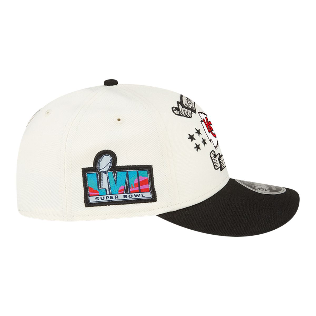 Kansas City Chiefs New Era Super Bowl LVII Champions Hat Side_Right
