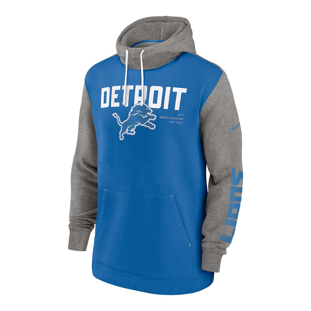 Detroit Lions Nike Color Block Hoodie