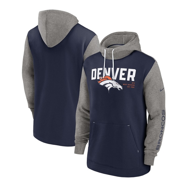 Denver Broncos Nike Color Block Hoodie