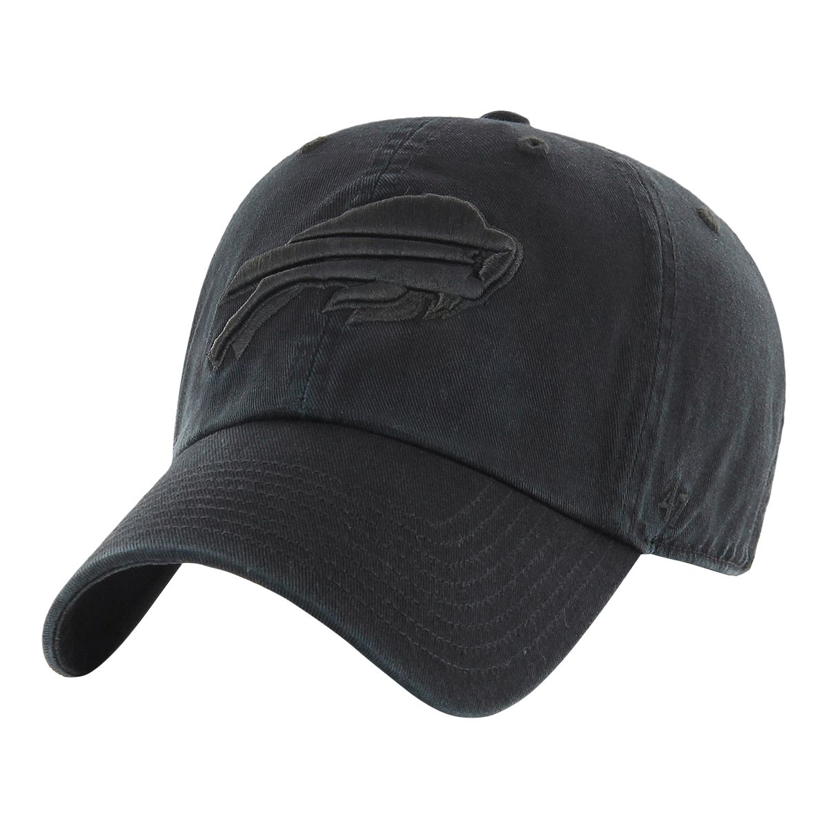 Buffalo Bills 47 Brand All Black Clean Up Cap