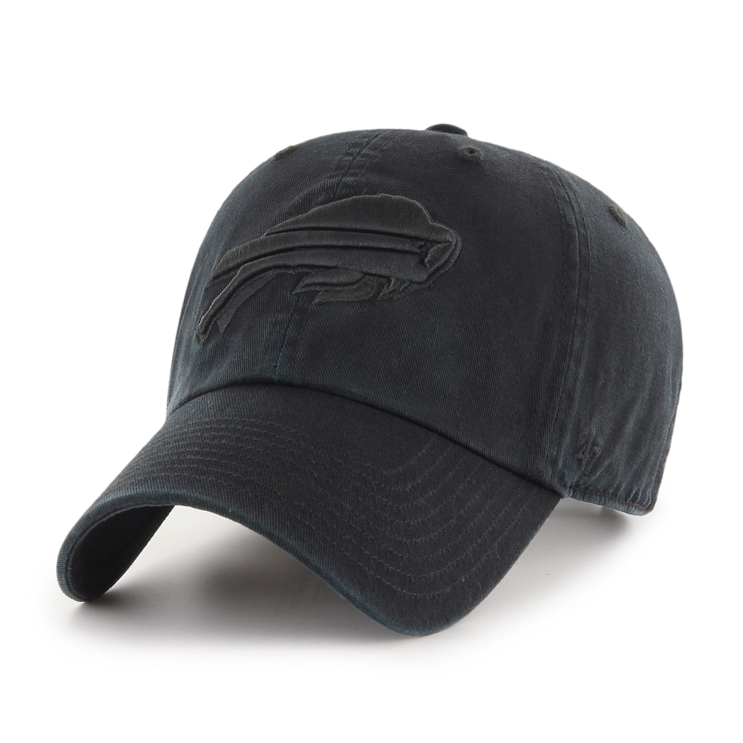 Buffalo Bills 47 Brand All Black Clean Up Cap