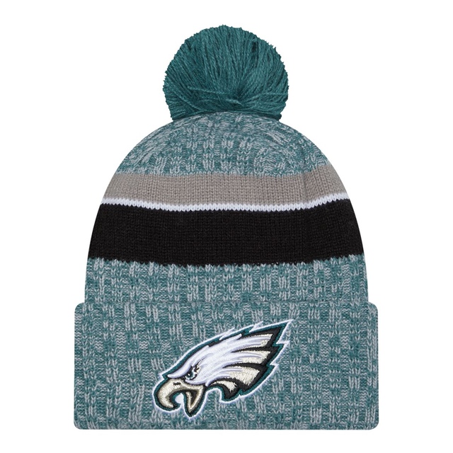 Philadelphia Eagles New Era Sideline Knit Hat Front_Flat