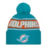 Miami Dolphins New Era 24 Sideline Knit Hat Front_Flat