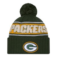 Green Bay Packers New Era 24 Sideline Knit Hat Front_Flat