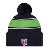Seattle Seahawks New Era 24 Sideline Knit Hat Back_Flat