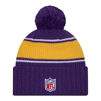 Minnesota Vikings New Era 24 Sideline Knit Hat Back_Flat