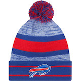 Buffalo Bills New Era Cuffed Pom Knit Front_Flat