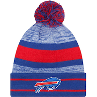 Buffalo Bills New Era Cuffed Pom Knit Front_Flat