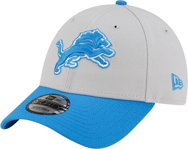 Detroit Lions New Era The League 9FORTY Cap Front_Angled_Left
