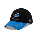 Detroit Lions New Era 2025 Draft 39THIRTY Cap Front_Angled_Left