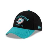 Miami Dolphins New Era 2025 Draft 39THIRTY Cap Front_Angled_Left