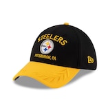 Pittsburgh Steelers New Era 2025 Draft 39THIRTY Cap Front_Angled_Left