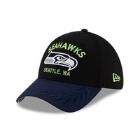 Seattle Seahawks New Era 2025 Draft 39THIRTY Cap Front_Angled_Left