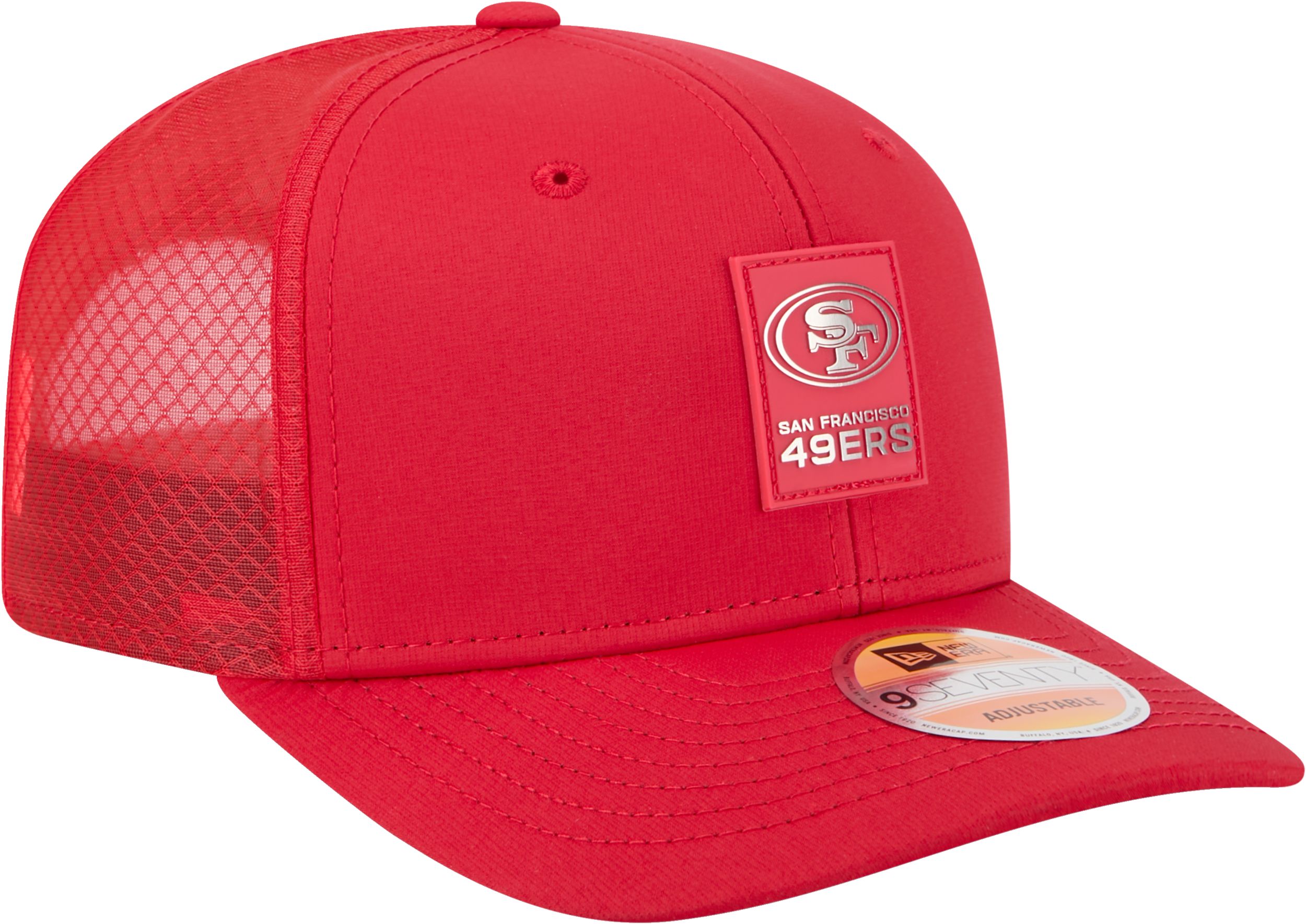 New Era San Francisco 49ers 9SEVENTY Sideline Cap, Adjustable Snapback Trucker Cap