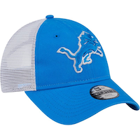 New Era Youth Detroit Lions 9FORTY Trucker Cap Front_Angled_Right