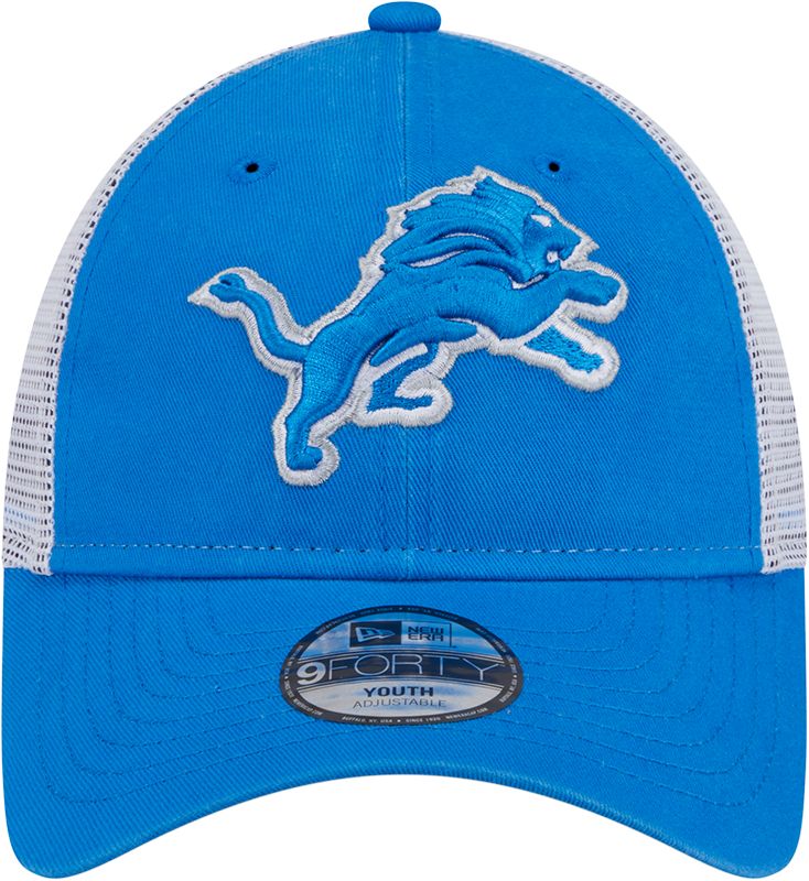 New Era Youth Detroit Lions 9FORTY Trucker Cap