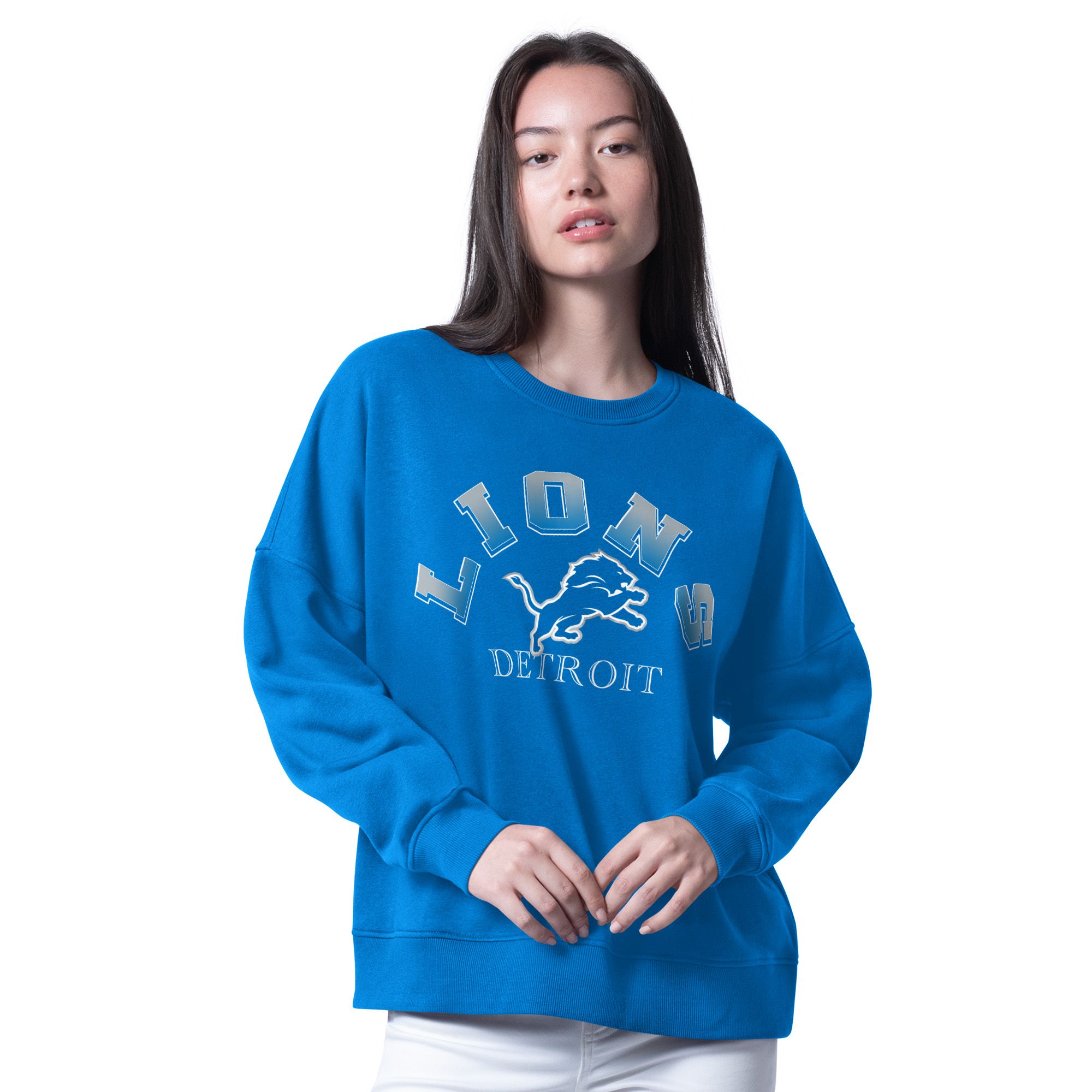 Detroit Lions G-III Women's Feud Fleece Sweatshirt