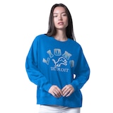 Detroit Lions G-III Women's Feud Fleece Sweatshirt Front_Flat