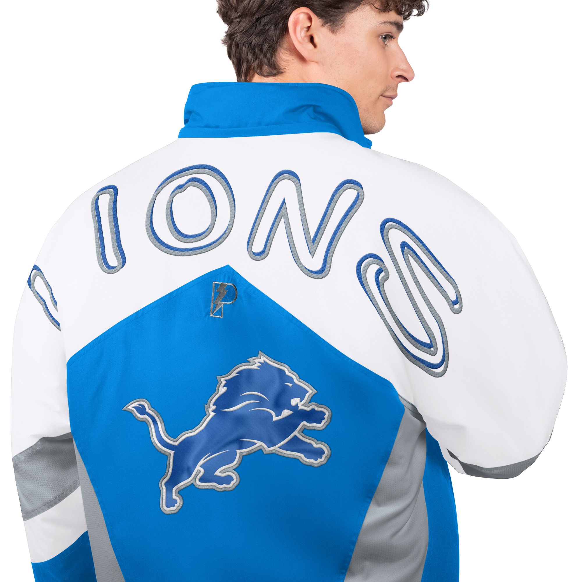 Detroit Lions Pro Player Shoulder To Shoulder Winter Jacket