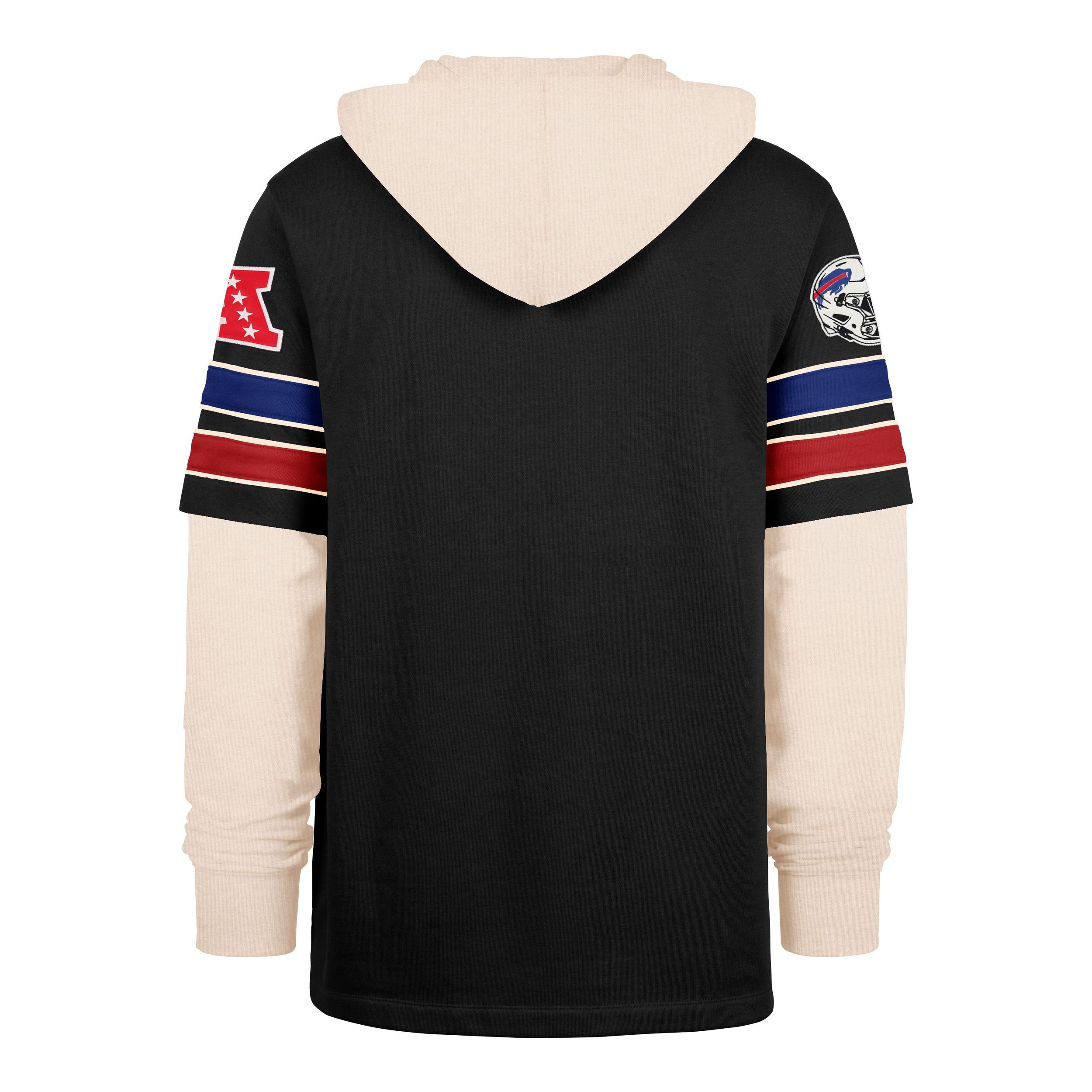 47 Brand Buffalo Bills Split Zone Lacer Hoodie - NFL Licensed Clothing