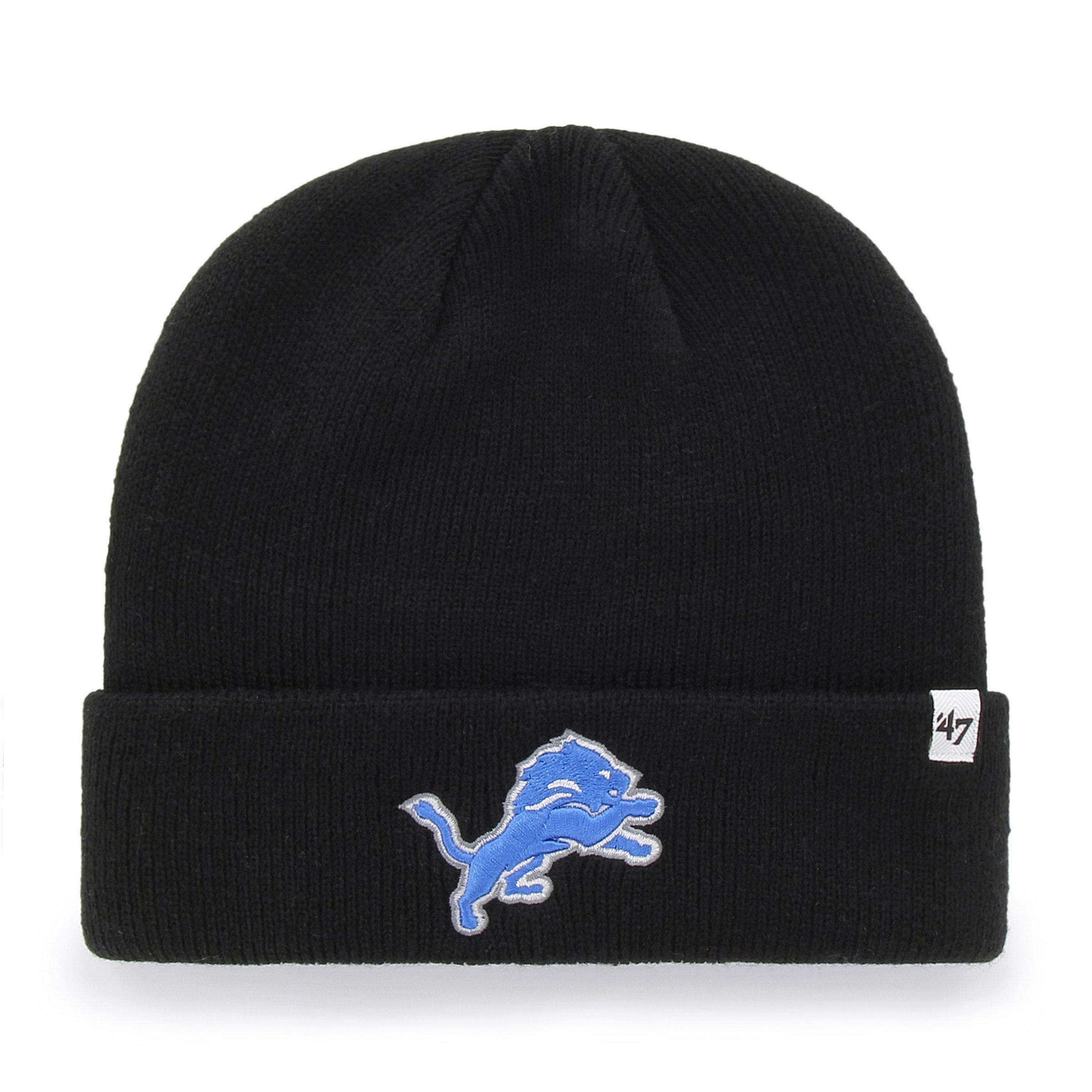 47 Brand Detroit Lions Knit Hat with Raised Cuff