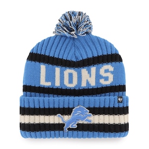 47 Brand Detroit Lions Knit Hatwith Pom