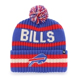 47 Brand Buffalo Bills Knit Hat - Warm Acrylic Beanie with Pom Front_Flat
