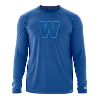 Winnipeg Blue Bombers New Era Raglan Heather Long Sleeve Shirt Front_Flat