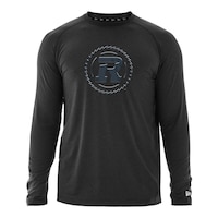 Ottawa Redblacks New Era Raglan Heather Long Sleeve Shirt Front_Flat