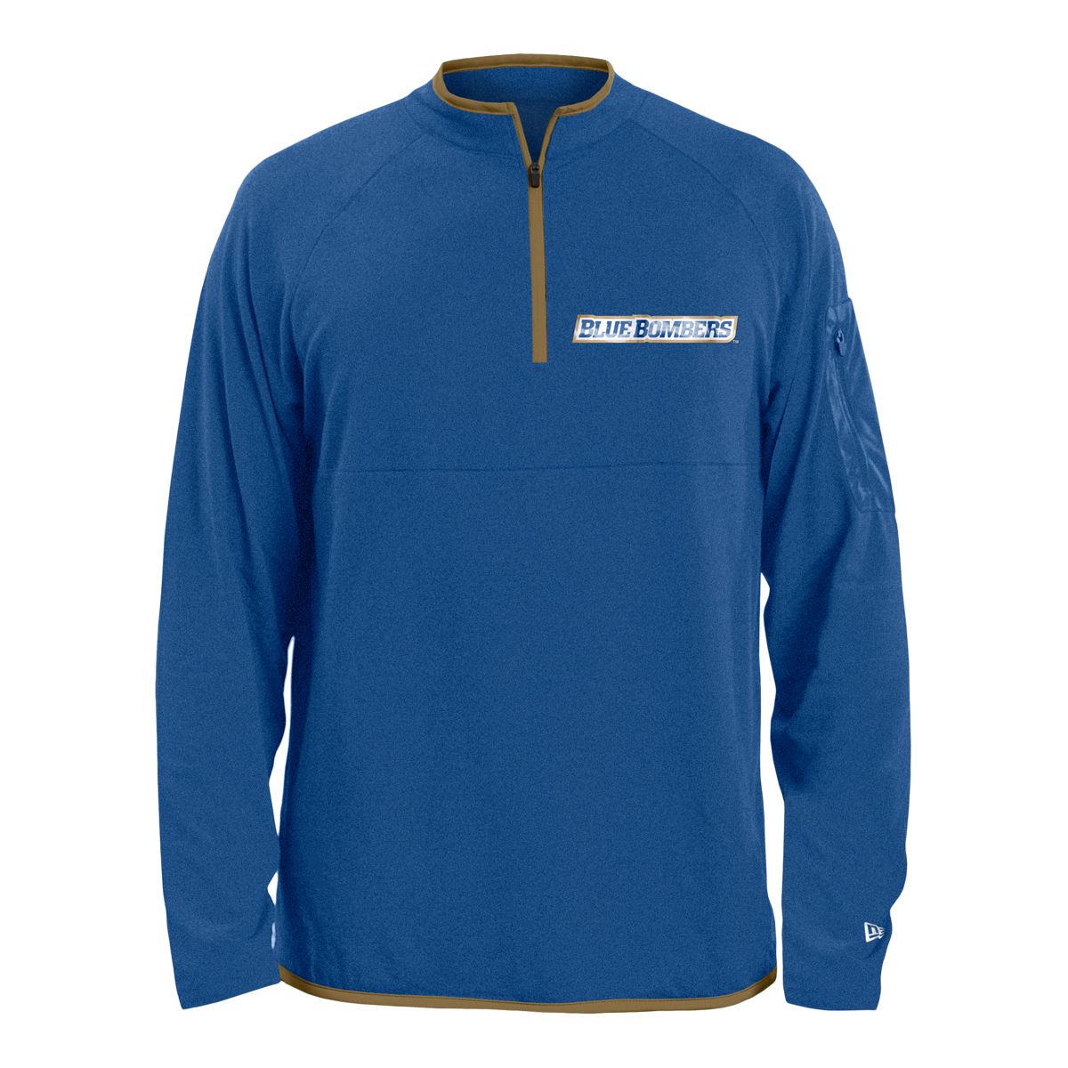 Winnipeg Blue Bombers New Era 1/4 Zip Pullover Heather Top