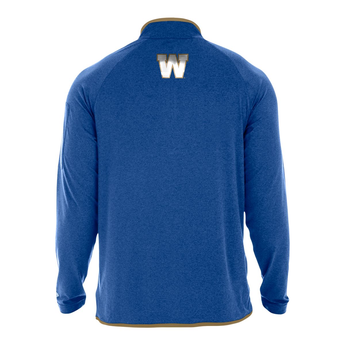 Winnipeg Blue Bombers New Era 1/4 Zip Pullover Heather Top