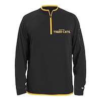 Hamilton Tiger-Cats New Era 1/4 Zip Pullover Heather Top Front_Flat