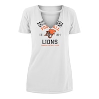BC Lions New Era Women's V Neck T Shirt Front_Flat