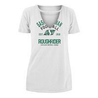 Saskatchewan Roughriders New Era Women's V Neck T Shirt