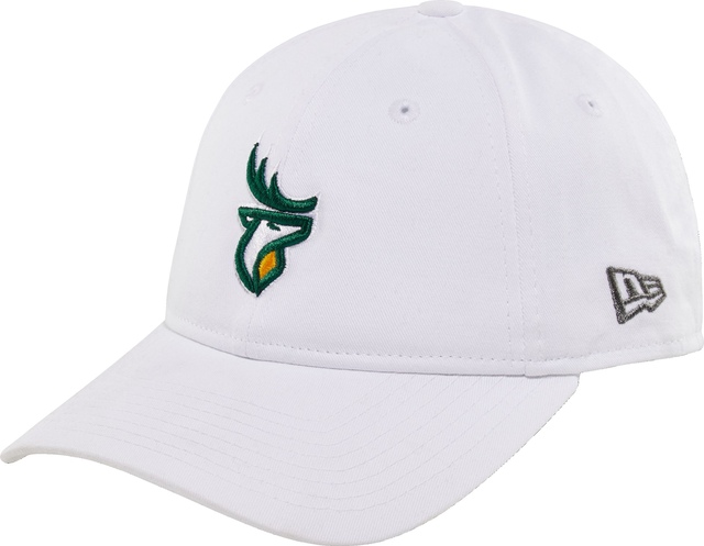 Edmonton Elks New Era Women's 9FORTY Logo Cap Front_Three_Fourths_Angled_Left
