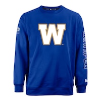 Winnipeg Blue Bombers New Era Spirit Crewneck Fleece Top Front_Flat