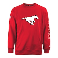 Calgary Stampeders New Era Spirit Crewneck Fleece Top Front_Flat
